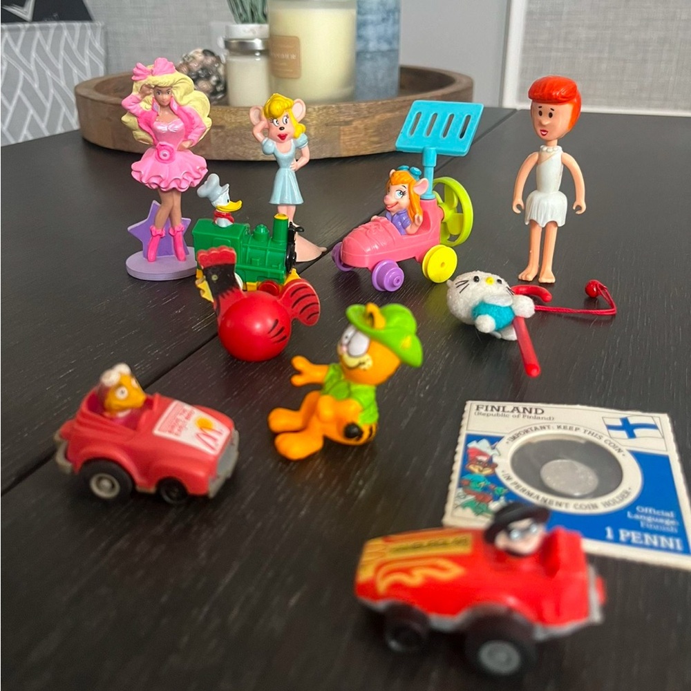 Bundle of Vintage Toys McDonalds Happy Meal Bonus Toys.
